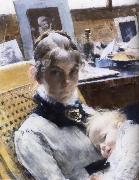 Carl Larsson Ateljeidyll USA oil painting artist